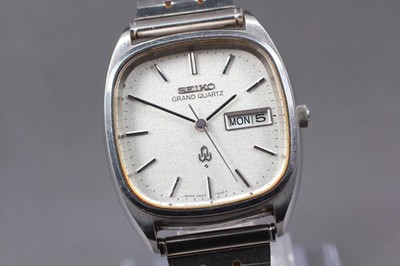 Vintage 1976 [Exc+5] SEIKO Grand Quartz 4843-5011 Silver Men's