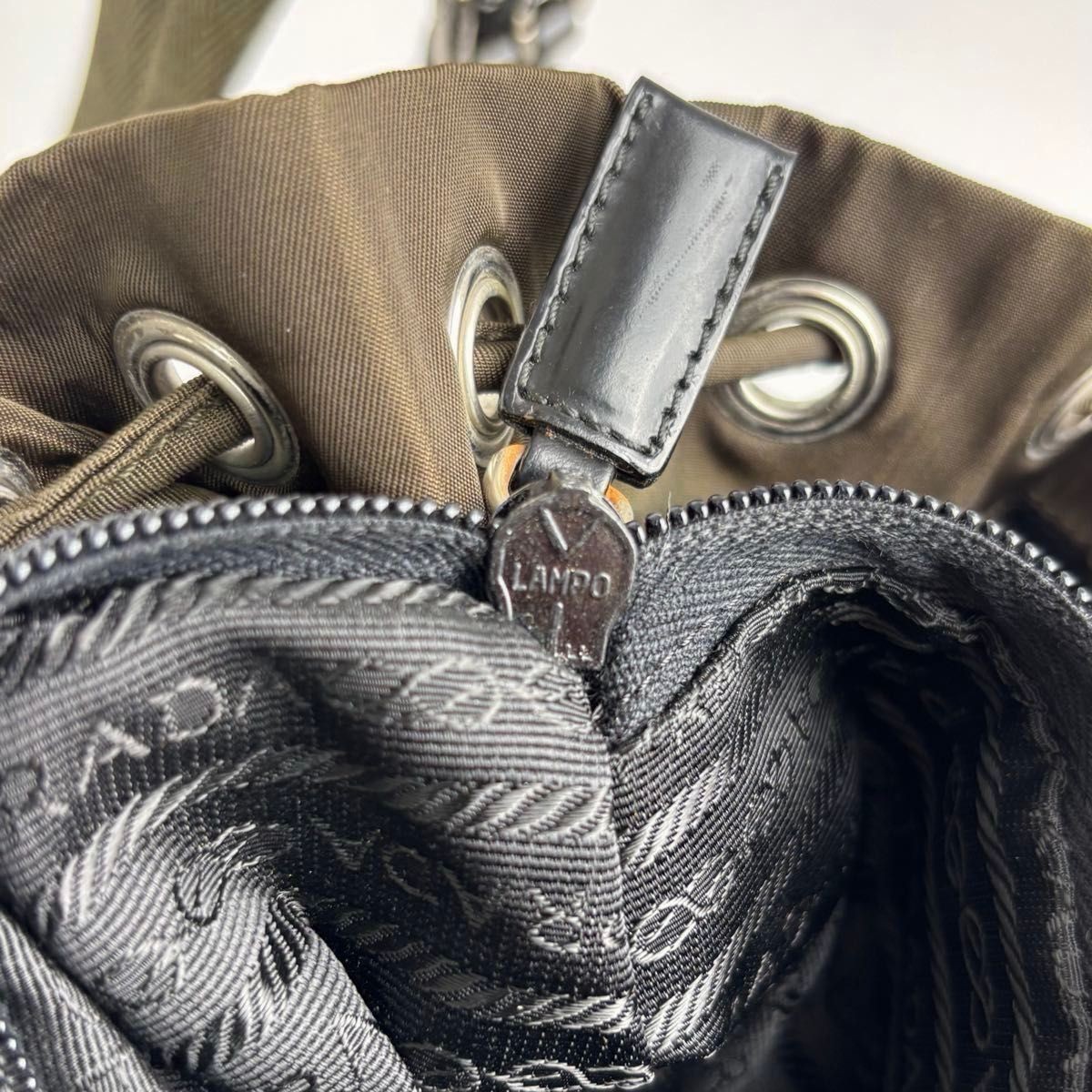 Condition PRADA Backpack Rucksack Shoulder Bag Dr… - image 19