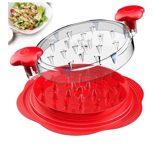 Chicken Shredder Large Chicken Breast Shredder Tool Twist with Brush&Fork