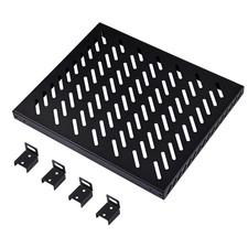 10 inch 0.5U High Duty Vented Rack Shelf for DeskPi RackMate T2/T0 Plus/T1 Pl...