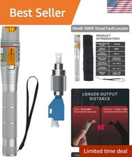 Professional Fiber Visual Fault Locator with Compact FC/LC Adapter - Red Light