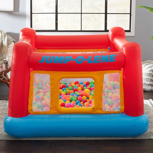 INTEX Aufblasbares Jump-O-Lene Bällebad Spielhaus Hüpfburg (Open Box)(2er Pack) - Bild 9 von 12
