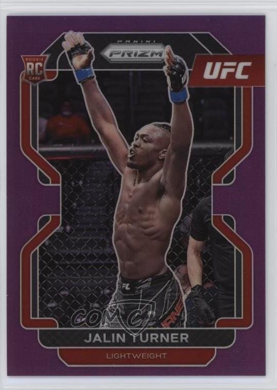 2022 Panini Prizm UFC Purple Prizm /149 Jalin Turner #164 Rookie RC