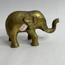 Vintage Brass Elephant Figurine Norleans Taiwan, Republic of China
