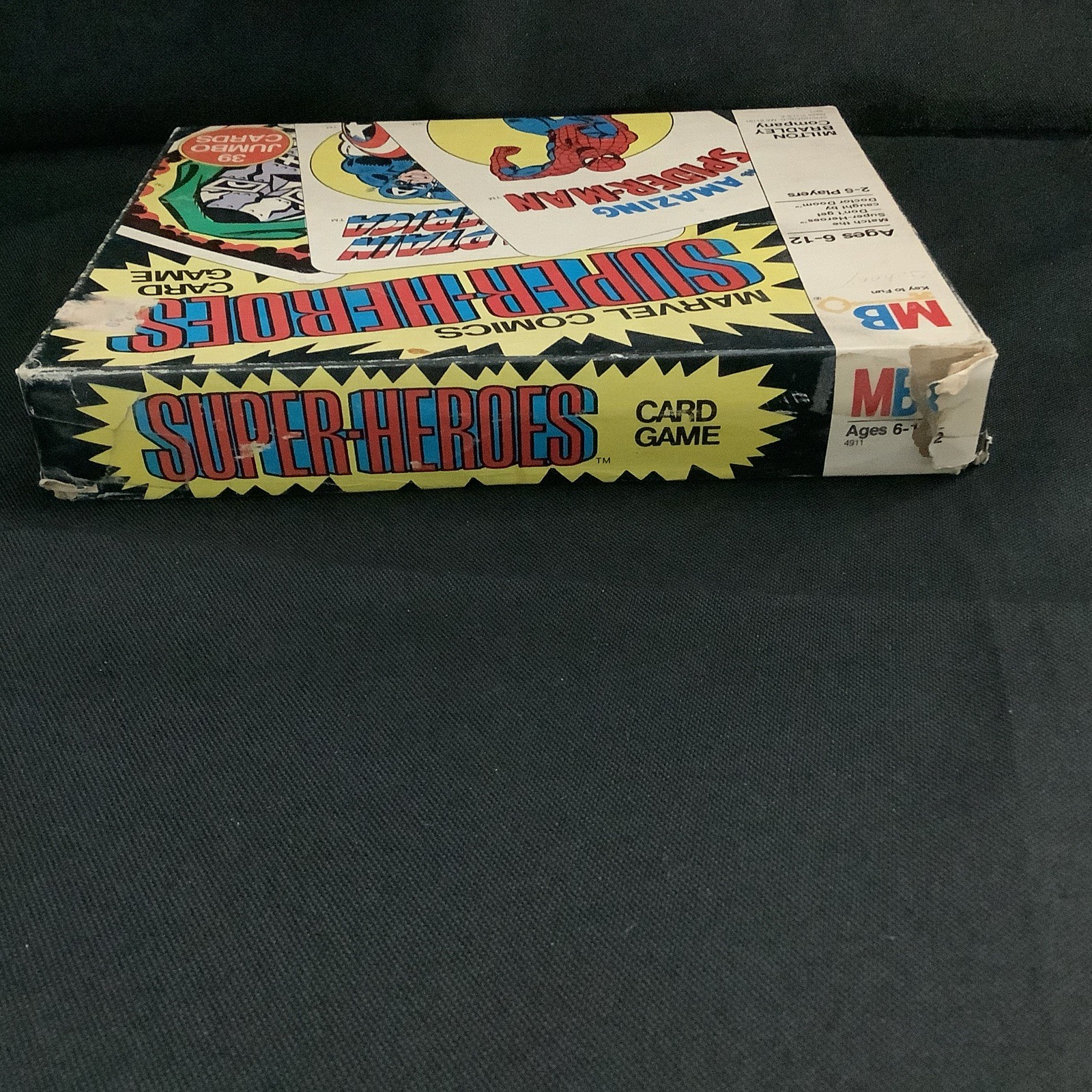 Vintage 1978 Marvel Comics Super-Heroes Card Game –Instruction Card Original Box