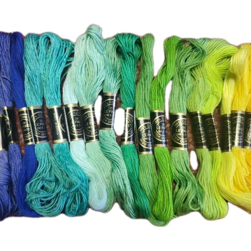 LOT Of 31 Hand Embroidery Floss & Thread LE PAON Cotton - Image 3 of 4