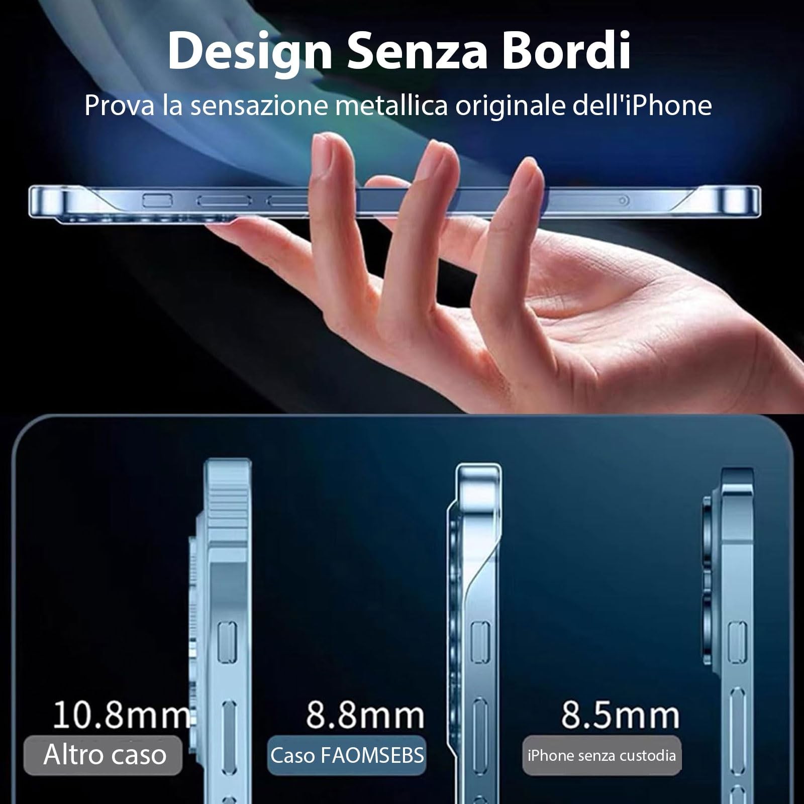 Coque sans cadre rigide iPhone 14 transparente compatible avec aimant MagSafe - 2