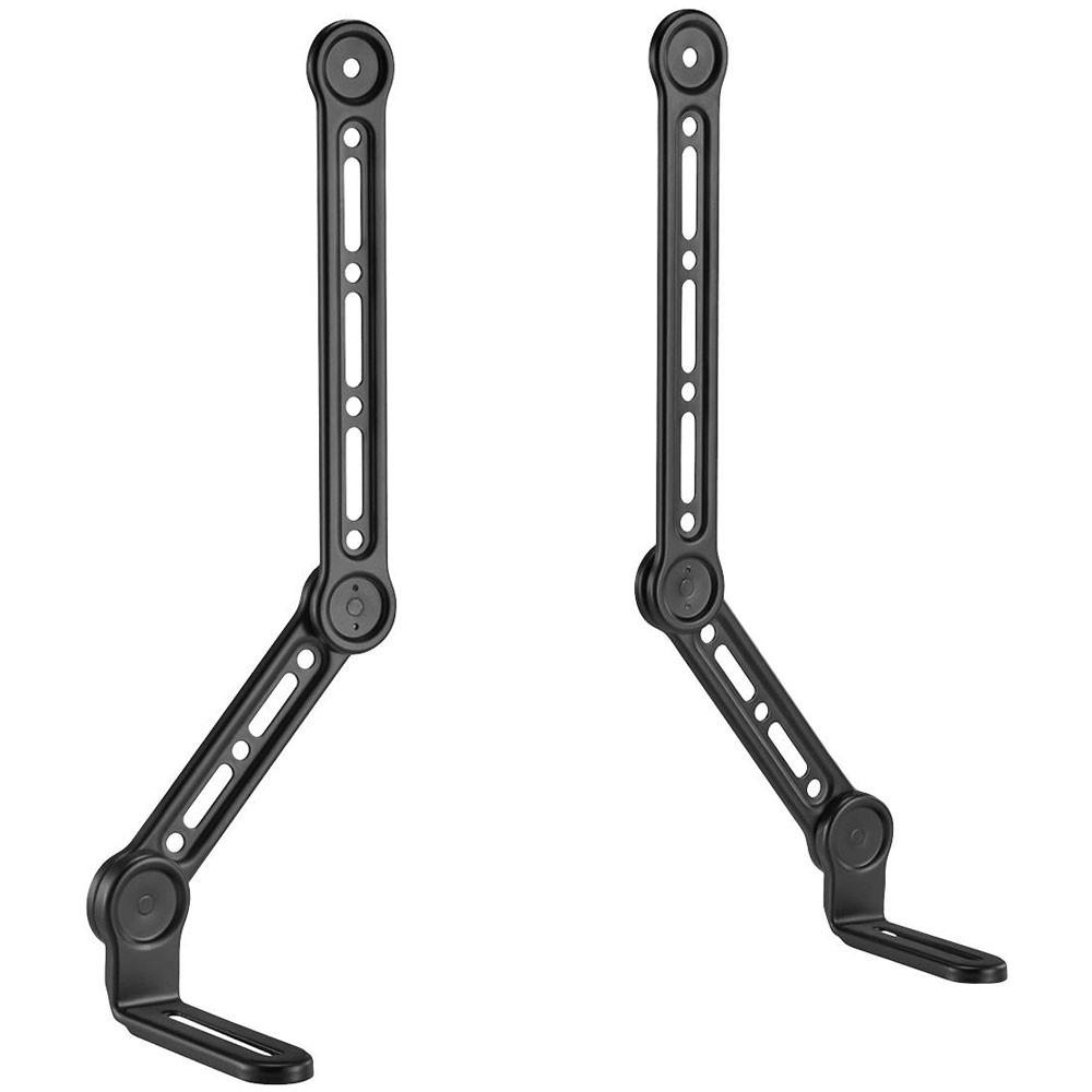 My Wall Soundbar mounting brackets Tiltable Swivelling Black 1 pc