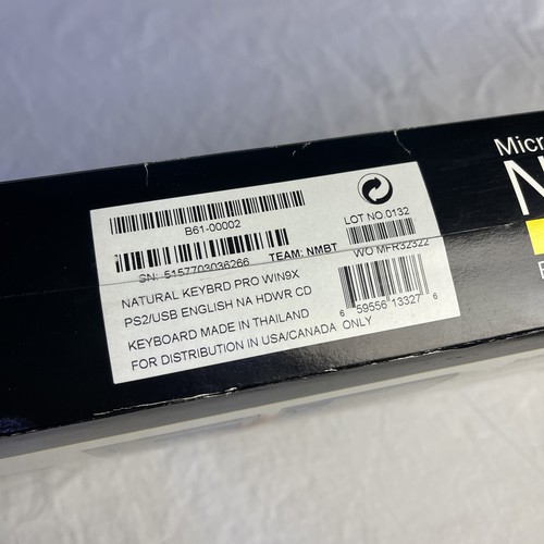 Microsoft Natural Keyboard Pro Ergonomic Vintage Split Keyboard USB & PS-2 EUC - Picture 7 of 7