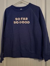 Old Navy Women s Crewneck, Long Sleeve Navy Sweatshirt Size Medium