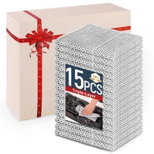 3 Layers Non Scratch Wire Dish Cleaning Supplies 15PCS - Wire Dishwashing Rag...