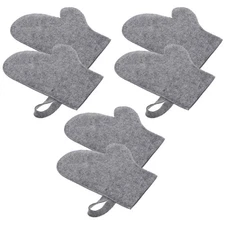  6pcs Soft Felt Sauna Gloves: Bath & Spa Accessories For Relaxation, Comfortable