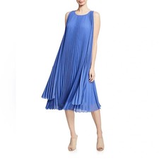 Perriwinkle Blue Max Mara Pleated Dress, Size 6, Excellent condition