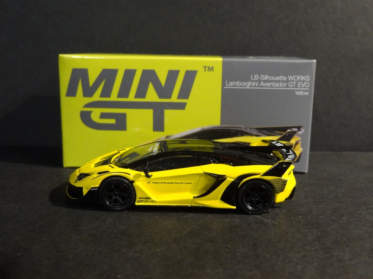 MINI GT #639 - YELLOW - LAMBORGHINI AVENTADOR GT EVO LHD - MIJO