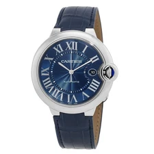 Cartier Ballon Bleu Automatic Blue Dial Men's Watch wsbb0027