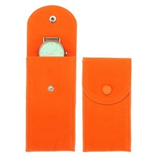1 Pcs Velvet Watch Pouch, Portable Watch Travel Bag, Orange