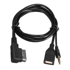 Interface AMI MMI to 3.5mm Male Jack AUX Adapter Cable Cord for A6L A8L Q7