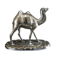 Vintage Thorens Swiss Music Box By Fred Zimbalist in the Form of a Camel Sculptu