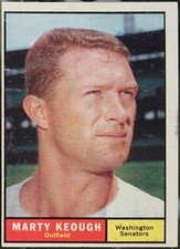 1961 Topps #146 Marty Keough Baseball EX
