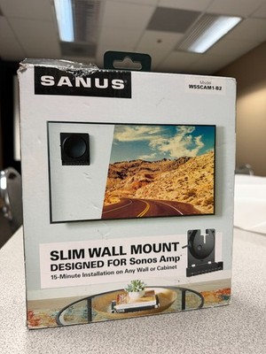 Sanus WSSCAM1-B2 Slim Wall Mount For Sonos Amp Black