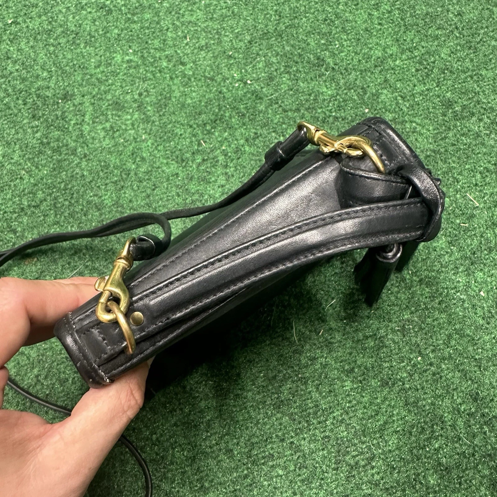 Borsa a tracolla vintage Coach Regina in pelle nera borsa a mano 9983 USA