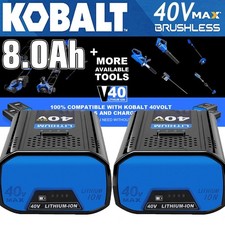 1 2PACK For Kobalt 40v MAX 8.0 Ah Extended Run Li-Ion Battery KB440-03 KB540-06