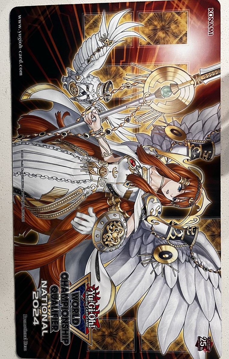 遊戯王　ライトロードアテナミネルバ　WCQ 2024　プレイマット　EU英語版 Yugioh National 2024 WCQ 