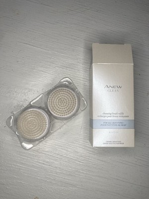Avon Anew Clean Brushes Facial Brush Cleansing Brush Head Refills NEW
