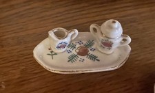 Maison de poupée ? 4 pièces ancien sucrier et plateau enfant Chine marqué Japon occupé