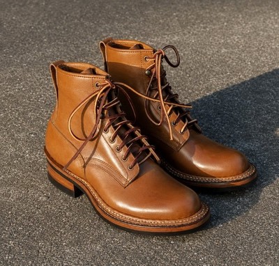 Alaska Outfitters Ray Kwok 14104 Harvest Custom Boots Stitch-Down Hand-Sewn Welt