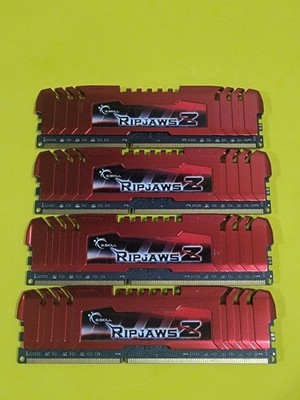 G.Skill Ripjaws Z 32gb 4x8 DDR3 1866 Red Kit F3-149000CL9Q2-32GBZL TESTED