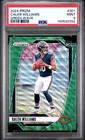 2024 PANINI PRIZM GREEN WAVE #301 CALEB WILLIAMS ROOKIE RC PSA 9