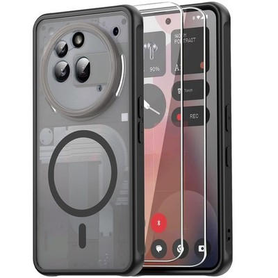 Matt Magnetisch Hülle + Displayglas für Nothing Phone 3a Pro MagSafe Case Cover