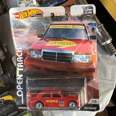 Hot Wheels Premium Real Riders OPEN TRACK - MERCEDES BENZ 190E 2.5-1.6 - NEW