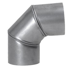 Bogen drehbar  FAL 110 ø 0,6mm stark feueraluminiert Ofenrohr Kaminofen Rohr