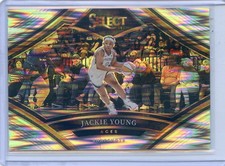 2024 Panini Select WNBA JACKIE YOUNG #10 SNAPSHOTS SILVER FLASH PRIZM ACES