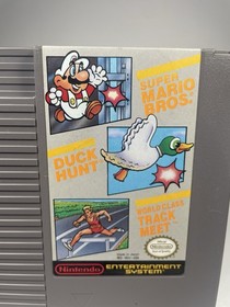 Super Mario Bros. / Duck Hunt / World Class Track Meet, NES, Loose, Authentic!