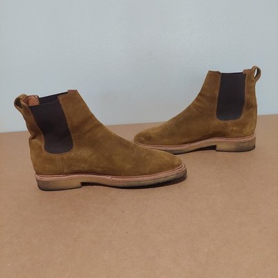 FRYE Rainer Chelsea Boot Leather Brown Mens Made In México SIZE 9.5 D