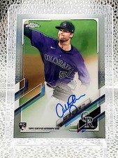 Ashton Goudeau RC 2021 Topps Chrome Rookie On-Card Auto RA-AGO Colorado Rockies 