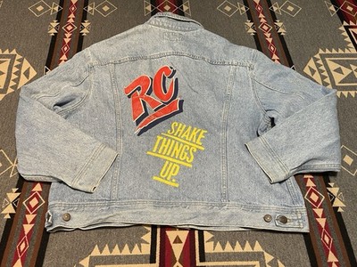 Vintage Lee Denim Jacket RC Shake Things Up Promo USA Made XL TM