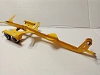 Vintage 1960s Tonka Jeepster Yellow Toy  Boat Trailer  14”  With Winch