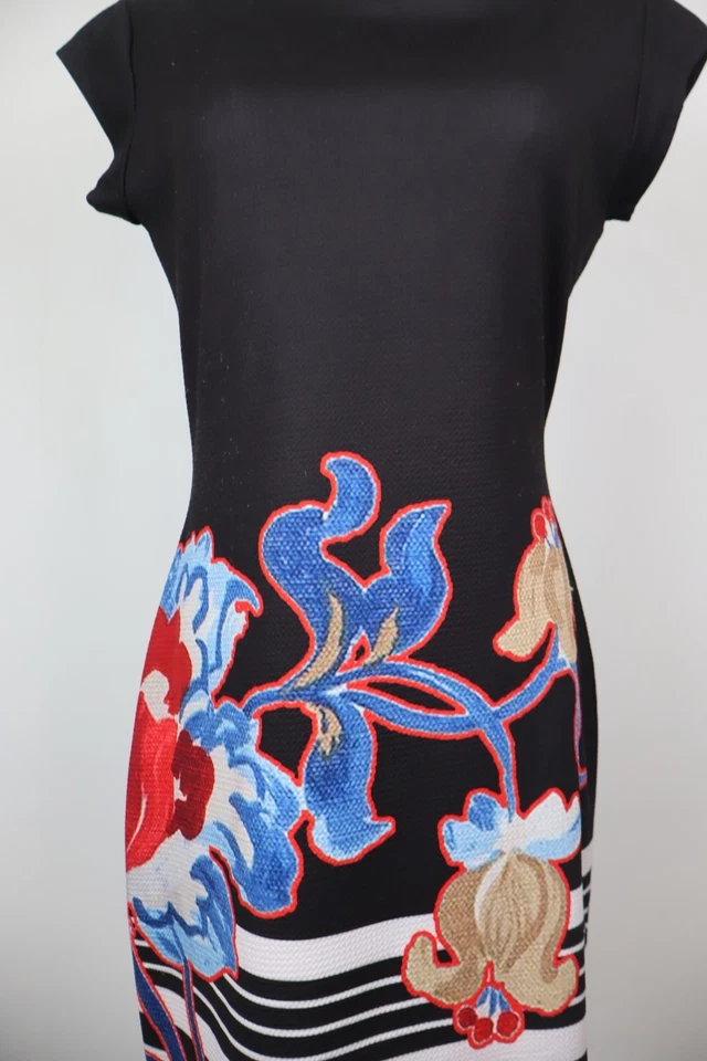 DESIGUAL VESTITO DONNA TG. M WOMAN CASUAL VINTAGE DRESS ABITO FLOREALE - Immagine 3 di 4