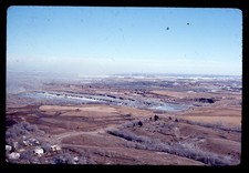 Sl06 Original  Slide 1970&rsquo;s  Nebraska Aerial View Rural Homes 431a