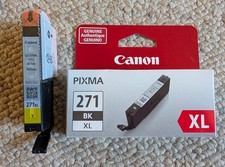 Genuine Canon Pixma 271XL Yellow Ink Cartridge / 271XL Black Ink New Sealed