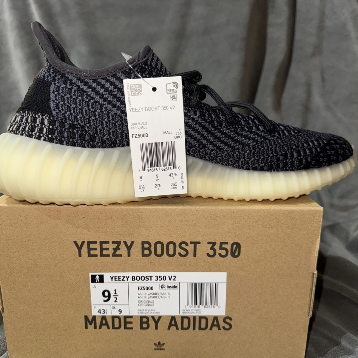 adidas Yeezy Boost 350 V2 Carbon FZ5000 Size US 9.5 194816628180| eBay