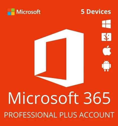 Microsoft Office 365 Pro Plus ORIGINAL LIFETIME WARRANTY MULTILINGUAL 5 Devices