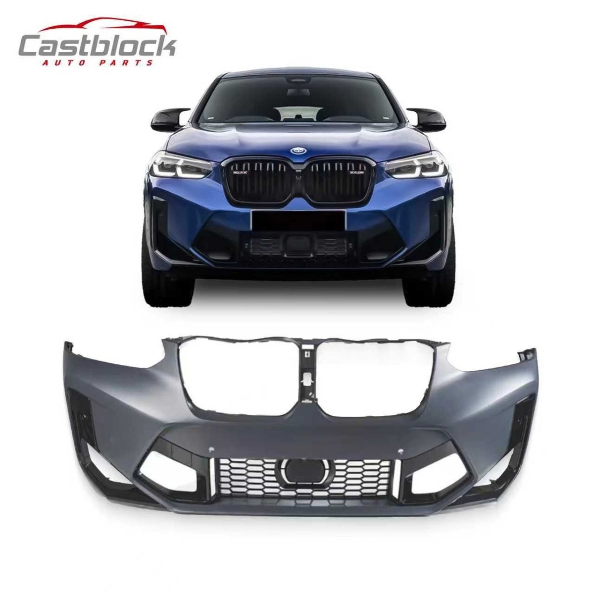 For 2022-2024 BMW X3 G01 X4 G02 Upgrade to X3M X4M Front Bumper