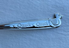 Rare Vintage Reed  Barton Stainless Steel Duck  Quack Quack  Spoon