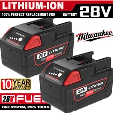 2x 28V 6.0Ah Li-ion Battery For Milwaukee For M28 V28 48-11-2830 48-11-2850 US