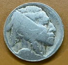 Buffalo Nickel Major Defect roller dent? on Front and back, Unk Date (c270)
